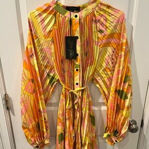 Beulah Pink and Orange Patterned Dress